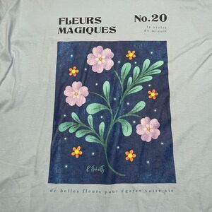 Baby Blue Magic Flowers Graphic Tee